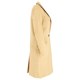 Isabel Marant-Isabel Marant Single Breasted Long Coat in Camel Wool-Other,Yellow