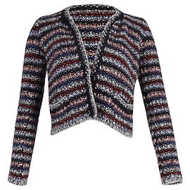 Isabel Marant Giacca Barte in Boucle a Righe in Lana Multicolor Multicolore