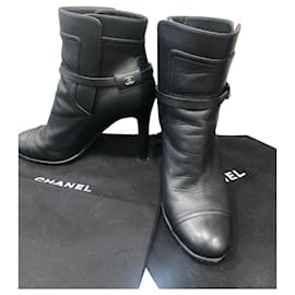 Chanel-Short boots-Black