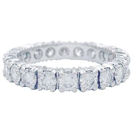 inconnue White gold full turn wedding ring, diamants. Other
