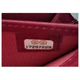 Chanel-Billetera de Chanel-Roja