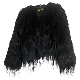 Diane Von Furstenberg Giacca in pelliccia di lama Nero