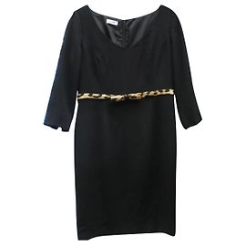 Robe noire Moschino Cheap And Chic en acétate Noir