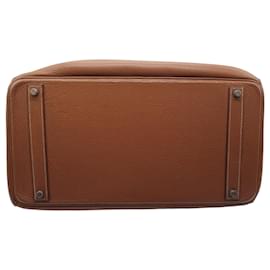 Hermès-HERMES BIRKIN 40 Marron Clémence Palladium-Marron