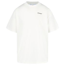 Off White T-shirt oversize blanc cassé à imprimé flèches Blanc