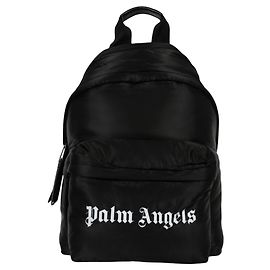 Palm Angels Logo-Print Backpack Black