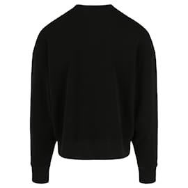 Palm Angels-Palm Angels Curved Logo Sweatshirt-Black