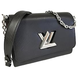 Louis Vuitton-Louis Vuitton Twist MM Black Epi Silver-Black