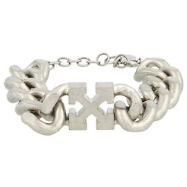 Off White Off-White Logo Bracelet Silvery Metallic