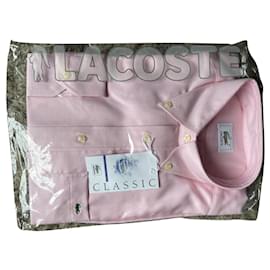Camicia classica Lacoste Rosa