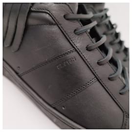 Saint Laurent-Saint Laurent leather trainers-Black