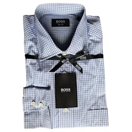 Hugo Boss-classic Hugo Boss shirt-White,Light blue