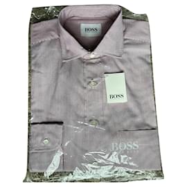 Hugo Boss-camisa clássica Hugo Boss-Branco,Bordeaux