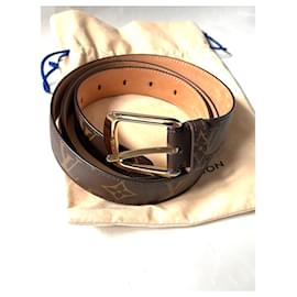 Louis Vuitton-ELLIPSE 30mm belt-Brown