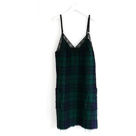 COMME des GARCONS 2004 Schottenkaro-Kleid für Herren Grün