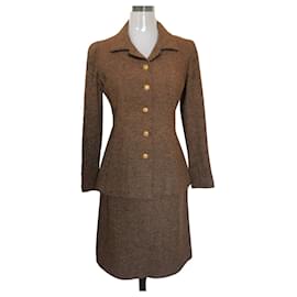 Chanel-Skirt suit-Brown