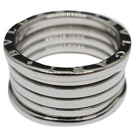 Bulgari B.Zero 1 18 Karat White Gold Five Band Ring 64 Silvery