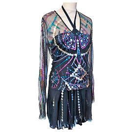 ANTIK BATIK MEHRFACHKLEID BLUSE KLEID SET TL ODER T38/40 Lila