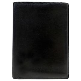 Hermès-HERMES WALLET CARD HOLDER IN BLACK LEATHER WALLET CARD HOLDER-Black