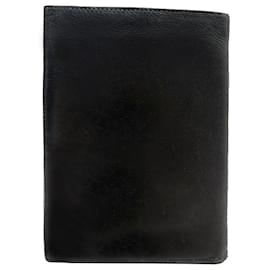 Hermès-HERMES WALLET CARD HOLDER IN BLACK LEATHER WALLET CARD HOLDER-Black
