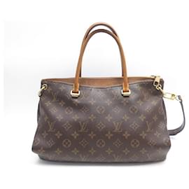 Louis Vuitton-LOUIS VUITTON PALLAS MM M HANDBAG40907 Bandouliere Monogram Canvas-Brown