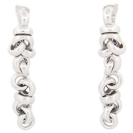 PENDIENTES DE GRISOGONO DURANTE EN ORO BLANCO 18k pendientes de oro blanco Dorado