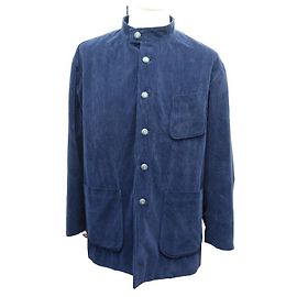 CHAQUETA ARNYS FRANCIA FORESTIERE L 52 ABRIGO CHAQUETA ALGODÓN AZUL CUELLO REDONDO Azul marino