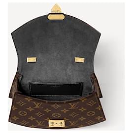 Louis Vuitton-bolso de mano LV Tilsitt con monograma-Castaño
