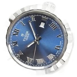 Autre Marque-TUDOR Reale 28 MM blu Romano Rif.28300 Modello da donna Donna-Argento