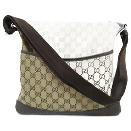 Gucci Borsa a tracolla GG Canvas 145857 Beige