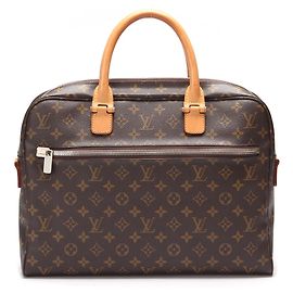 Louis Vuitton Monogram Horizon Pasta executiva de lona em excelente estado Marrom