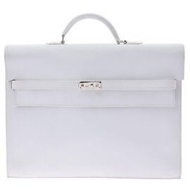 Hermès Kelly Dépêches Blanc