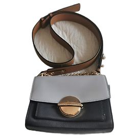 Bolsa de ombro Marc Jacobs em couro cinza e dourado Cinza Cinza antracite Gold hardware