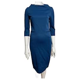 Diane Von Furstenberg-DvF New Maidey - Robe fourreau bleue-Bleu