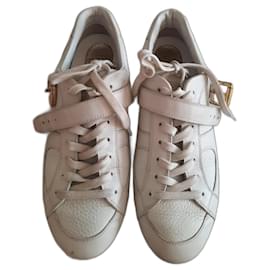 Louis Vuitton Espadrilles Eggshell Leather Eggshell