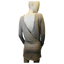 Maje-Maje wool and cashmere dress-Grey