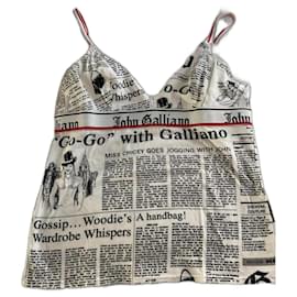 John Galliano Tops Blanco