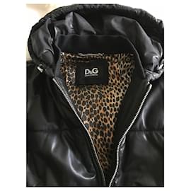 Dolce & Gabbana-chaqueta de plumón D&G-Negro