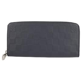 Louis Vuitton-Louis Vuitton Zippy Wallet Vertical-Navy blue