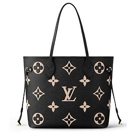 Louis Vuitton LV Neverfull empreinte bicolor Preto