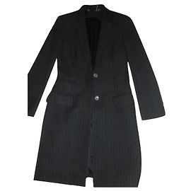 Gucci Dark Grey Wool Trench Coat Dark grey