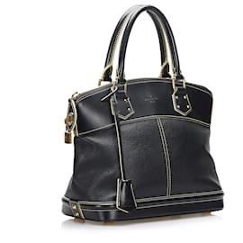 Louis Vuitton-Louis Vuitton Black Suhali Lockit PM-Black