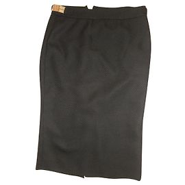 Falda Dolce & Gabbana negra de viscosa Negro