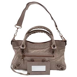 Balenciaga Premier Géant en Agneau Rose 12 Rose