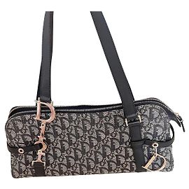 Christian Dior Saddlebag Blue Cloth Blue