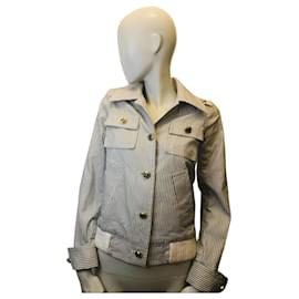 Marc by Marc Jacobs Chaqueta a rayas de Marc Jacobs Blanco Azul claro