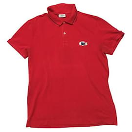 Polo Lacoste Rojo de Algodón Roja
