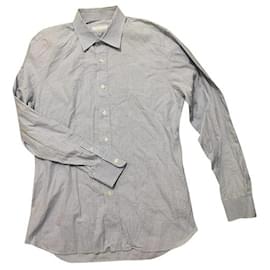 Camicia Prada in cotone nero bianco blu multicolore Nero Bianco Blu Multicolore