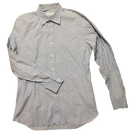 Chemise Prada en coton noir blanc bleu multicolore Noir Blanc Bleu Multicolore