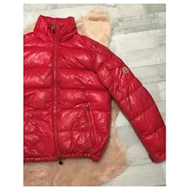 Moncler-Manteaux, Vêtements d'extérieur-Rouge,Bordeaux